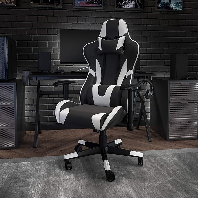 Flash Furniture X20 Fully Reclining LeatherSoft Racing Style Gaming Chair - Image 2