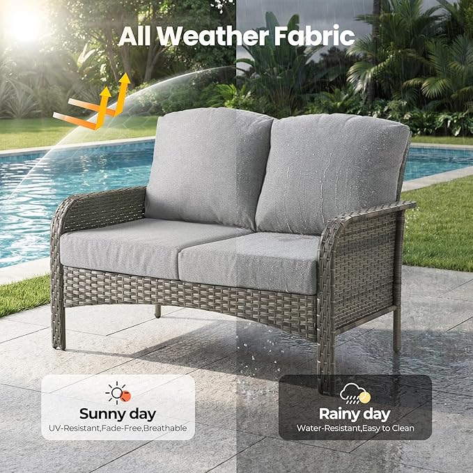 Weaxty Wicker Patio Furniture Set - Image 7