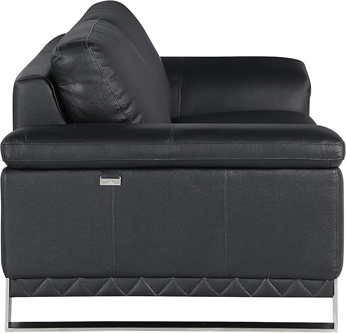 Blackjack Furniture Weston Collection Genuine Italian Leather Living Room Sofa - Image 8