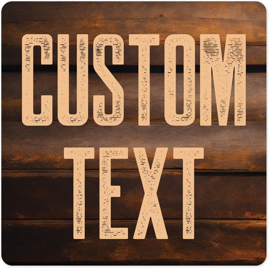 Custom Sign, Custom Street Sign, 11 Font Colors, 13 Font Styles, 4 Hole Options, 22 Sizes, 36x36 Inches, Rust Free DiBound, Fade Resistant, Made in USA by My Sign Center (Vintage Wood)