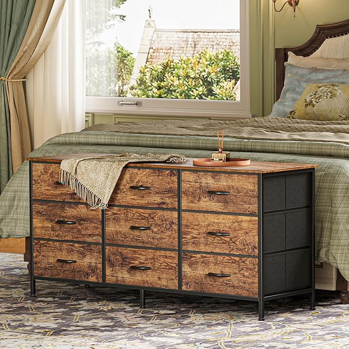 Huuger 9 Drawer Dresser, 47 Inch Dresser TV Stand - Image 2