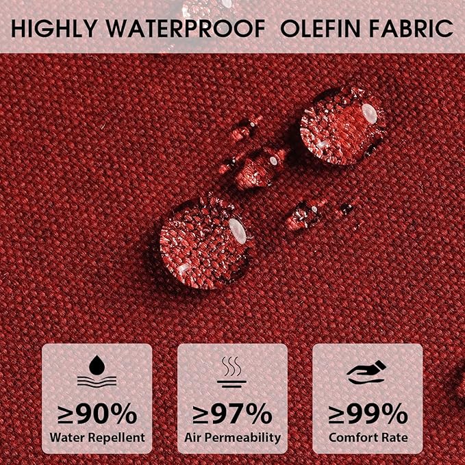 Rocking Chair Cushions with Pillow, Waterproof and Fade-Resistant Thicken - Image 3