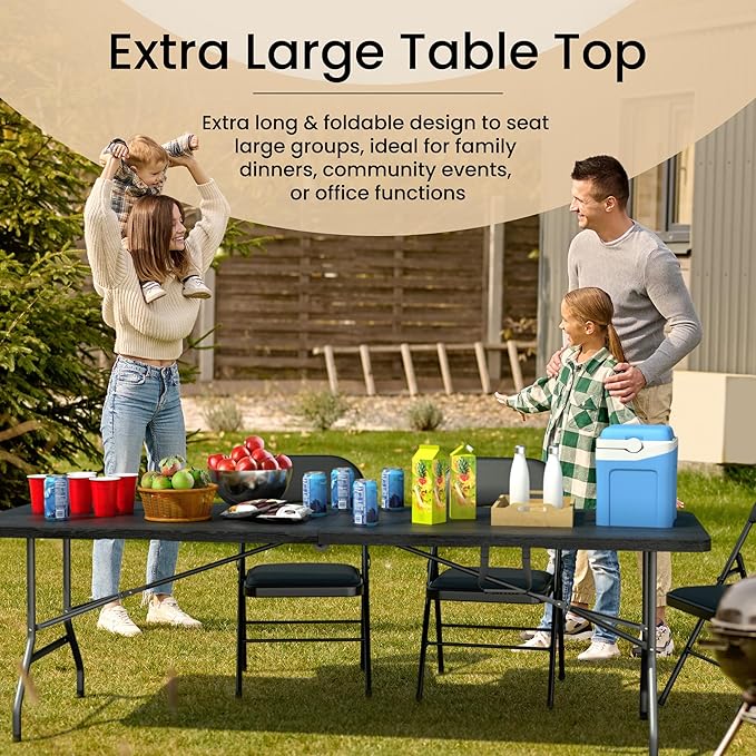 Our Modern Space 8 Feet Foldable Table - Image 5