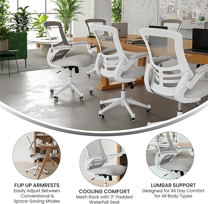 Flash Furniture Kelista Mid-Back Swivel Office Chair - Image 4