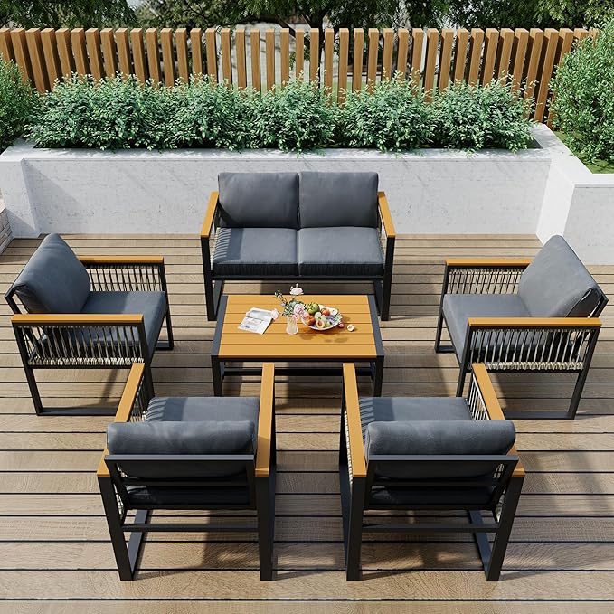 Pamapic 6 Pieces Outdoor Patio Furniture Set - Image 3