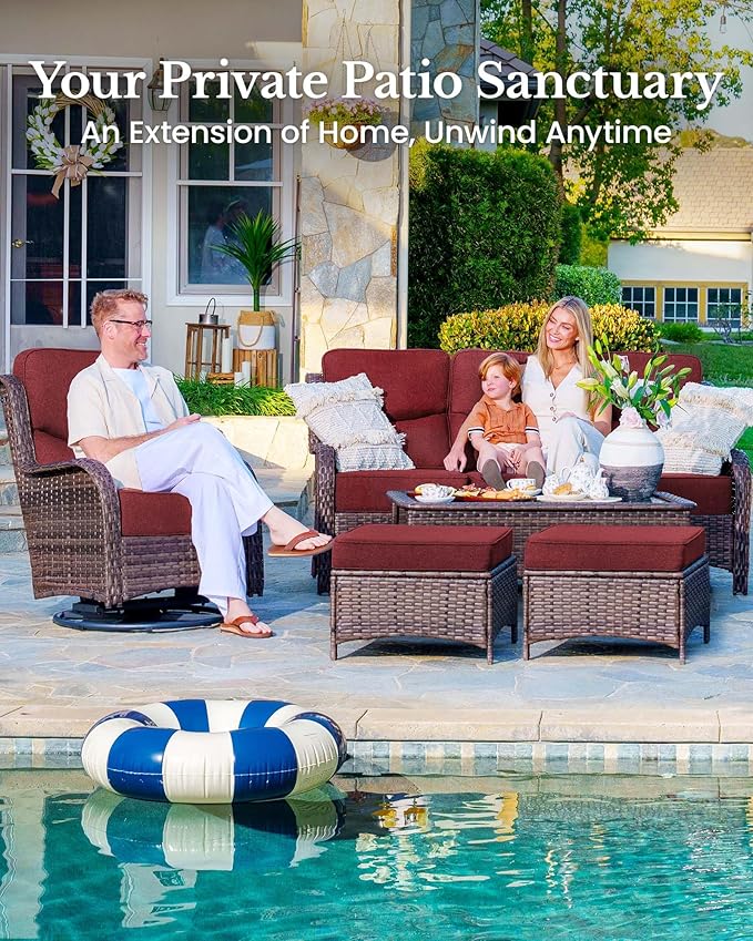 HILLGA 7-Piece Luxury Patio Furniture Set - Image 3