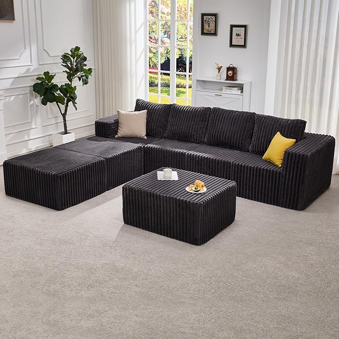 Hobestluk Modular Sectional Sofa Memory Foam Couch Sofa Bed Loveseat - Image 8