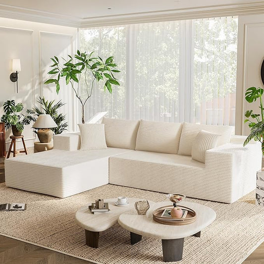 Homall 108" Modular Sectional Sofa, Boneless Couch by Homall
