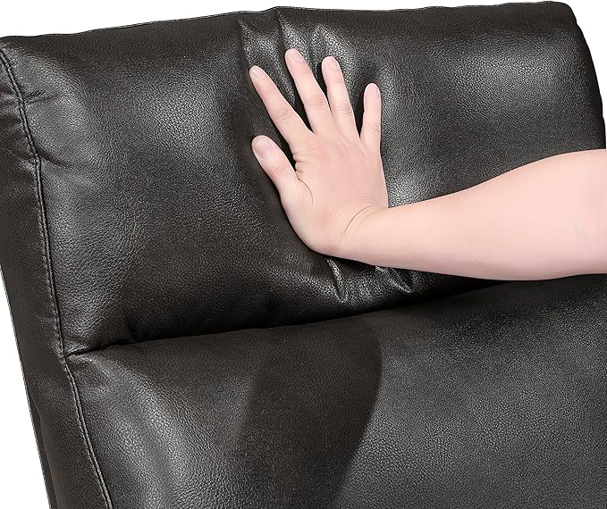 Lexicon Manual Recliner Chair, Faux Leather Reclining Chair, Wall Hugger - Image 17