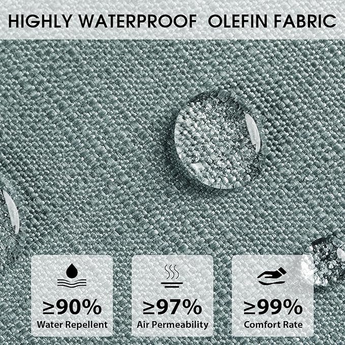 Rocking Chair Cushions with Pillow, Waterproof and Fade-Resistant Thicken - Image 3