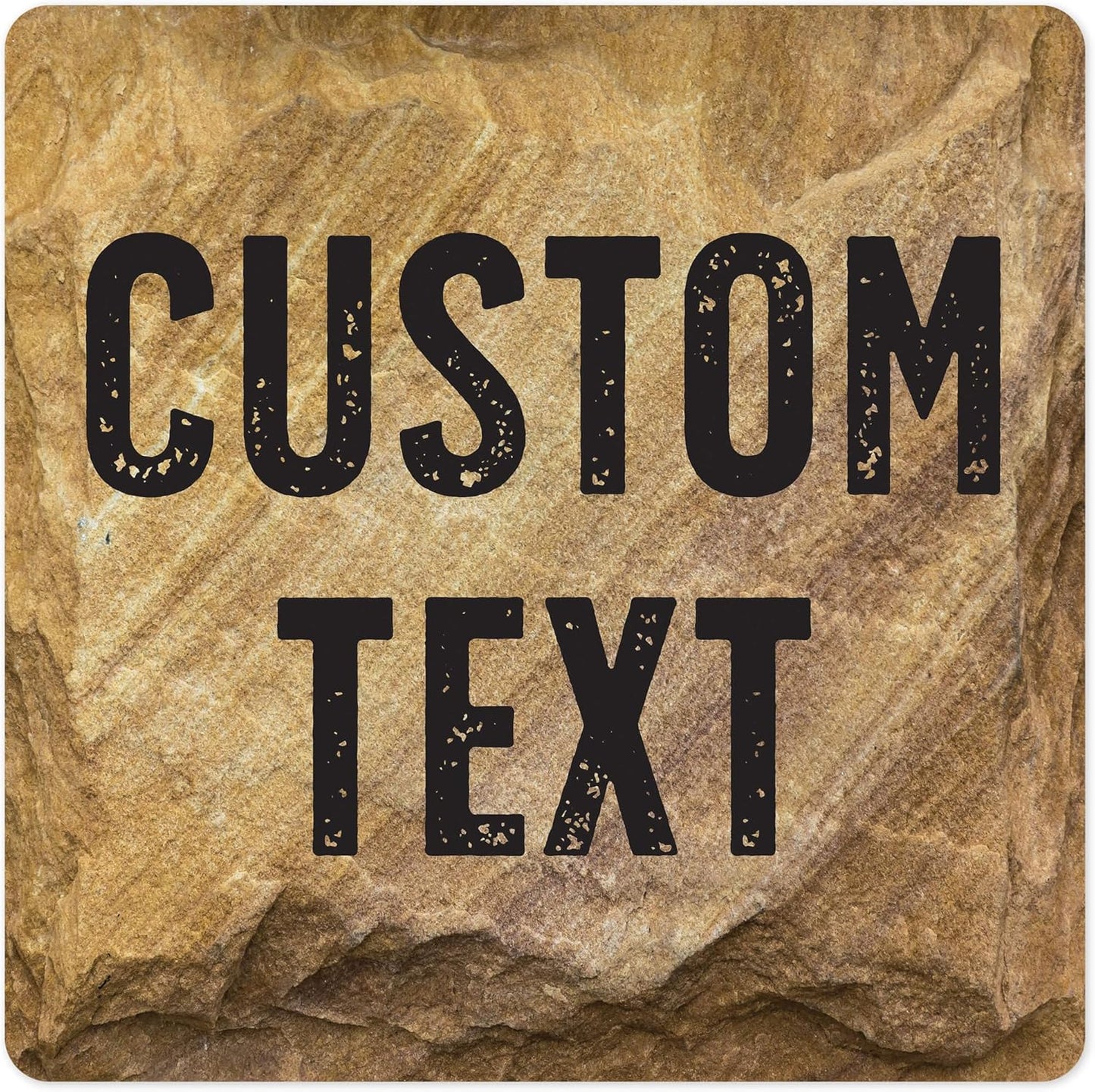 Custom Sign, Custom Street Sign, 11 Font Colors, 13 Font Styles, 4 Hole Options, 22 Sizes, 12x12 Inches, Rust Free DiBound, Fade Resistant, Made in USA by My Sign Center (Stone)
