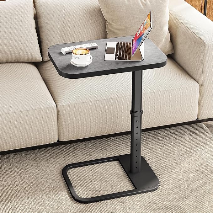 Kitstorack TV Tray Table, Adjustable Height & Rounded Metal Corners, Snack Table - Image 8