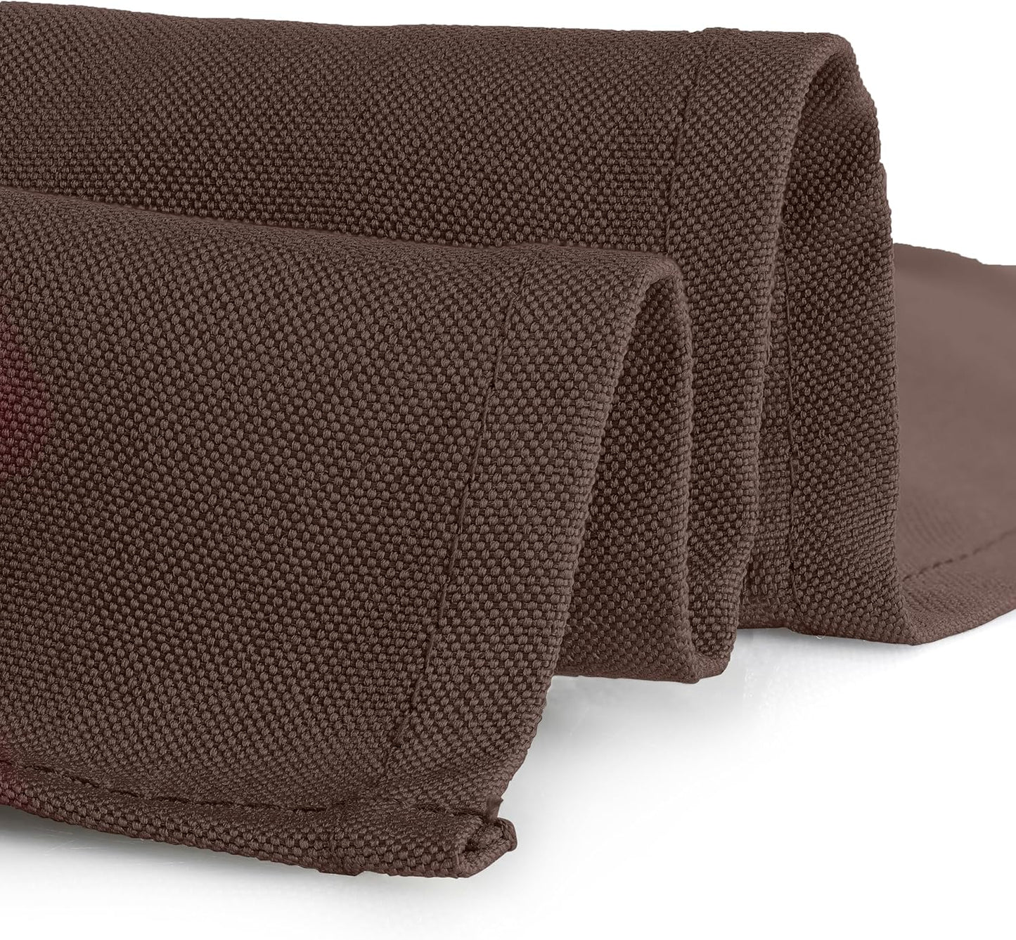 Gee Di Moda Square Tablecloth - 52 x 52 Inch Chocolate Table Cloth for Small Square or Round Tables - Heavy Duty Washable Fabric - for Buffet Table, Holiday Party, Dinner, Wedding & Baby Shower