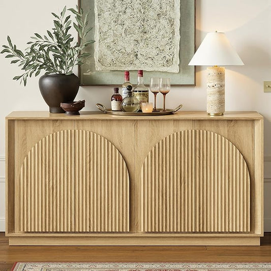 win2win Fluted Sideboard Buffet Cabinet by WIN2WIN