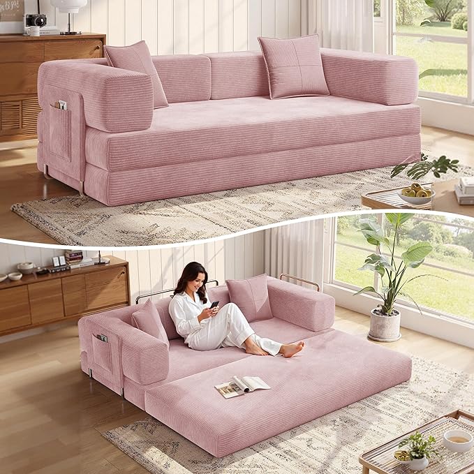 MoonSpeak 78.8''Sleeper Couch Bed by MoonSpeak