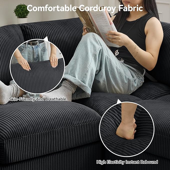 87'' U-Shaped Sectional Sofa - Image 4