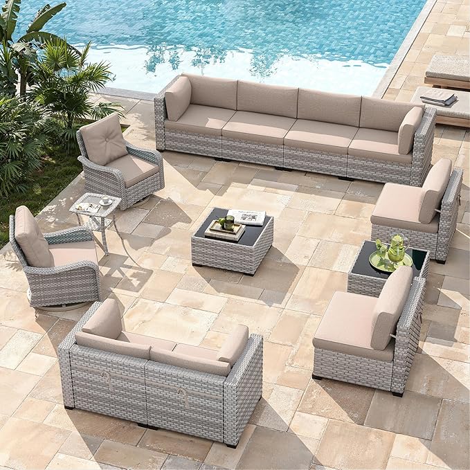 10-Seat Modern Patio Furniture Set - Image 2