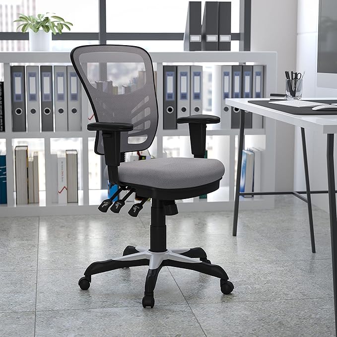 Flash Furniture Nicholas Mid-Back Swivel Office and Gaming Chair, Ergonomic - Image 2