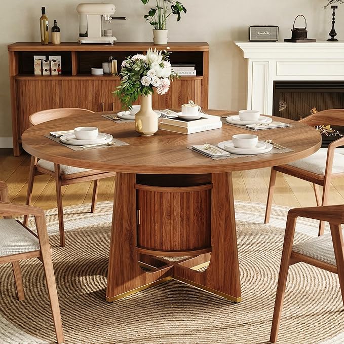 IRONCK 47 Inch Round Dining Table - Image 5