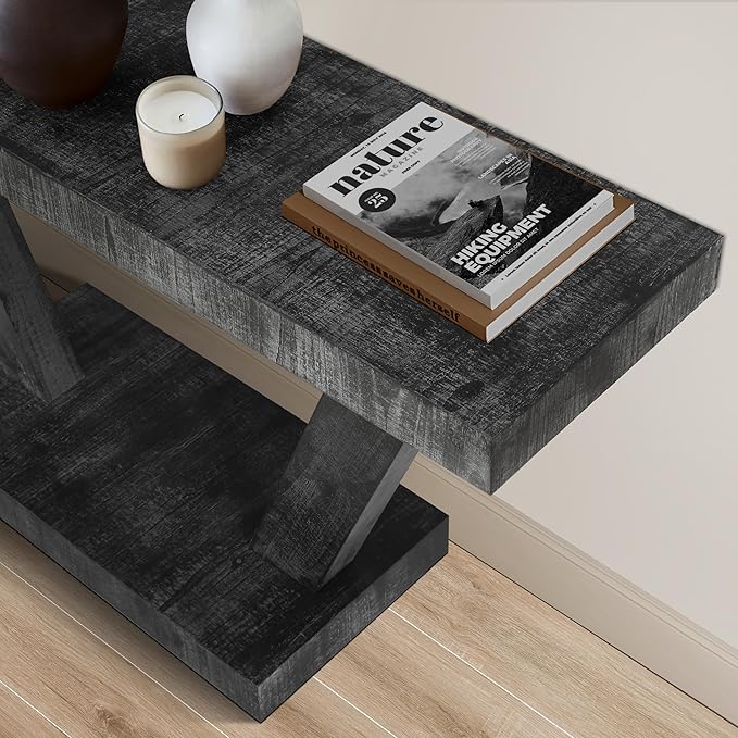 60" Wood Console Table for Entryway Bench - Image 6