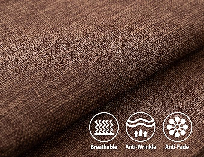 Stellhome Rectangle Linen Throw Pillow Covers Solid Fall Decorative Cushion - Image 2