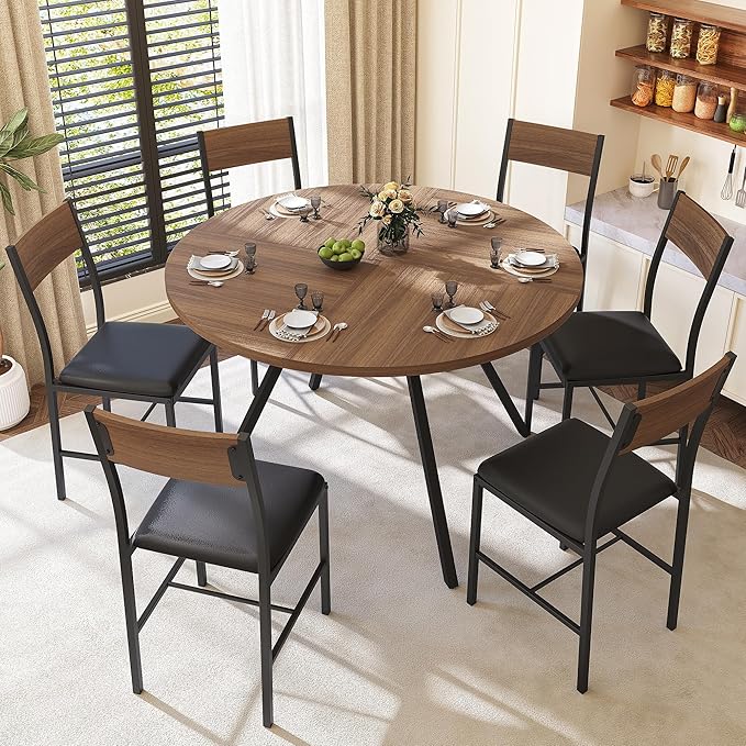 Pamapic 47'' Round Dining Table Set - Image 7