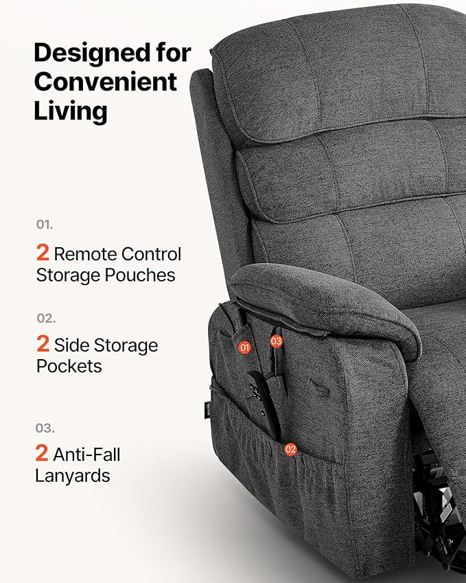 VEVOR Power Lift Recliner Chair, Dual Motor Lift Chair - Image 8
