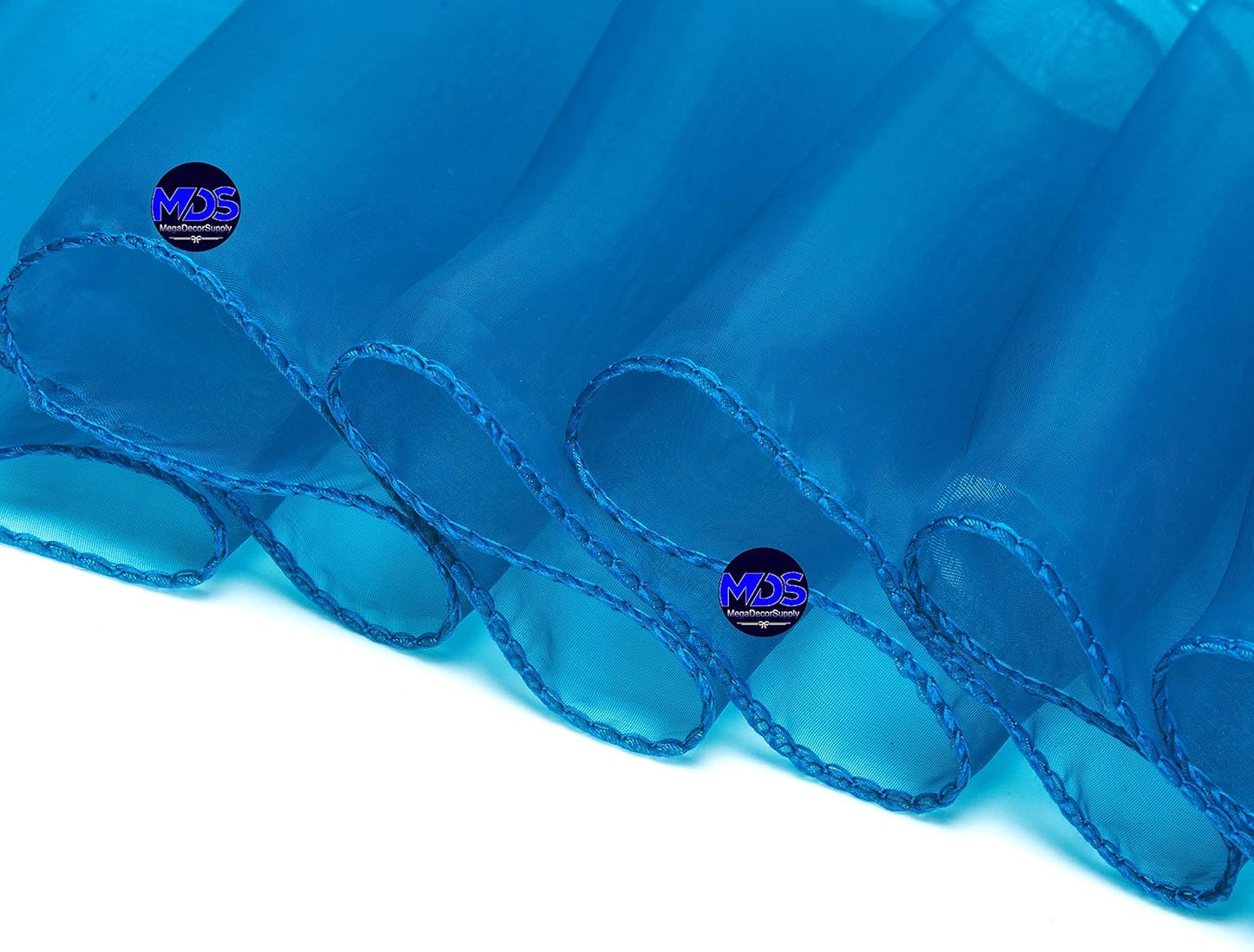 MDS Pack of 10 PCS Organza Chair Sashes Wider Dining Chair Bows Ribbon Tie Back for Wedding Party Birthday Bridal Shower Reception Event Banquet Home Chair Cover Decoration - Dark Teal