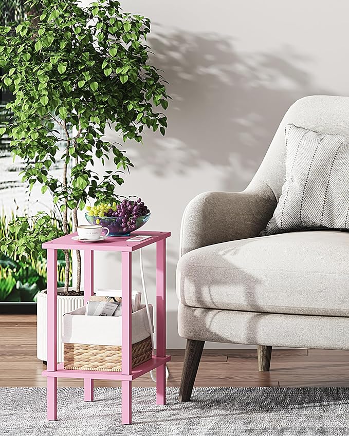 TUTOTAK End Table with Charging Station, Small Side Table with Outlets - Image 5