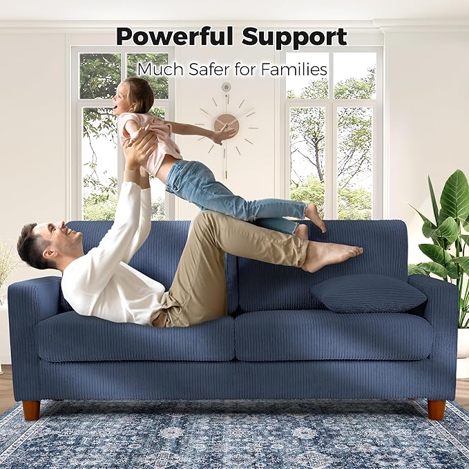 Kidirect 70in U Shaped Couch, Modular Sofa No Tool Assembly, Comfy Sectional - Image 7