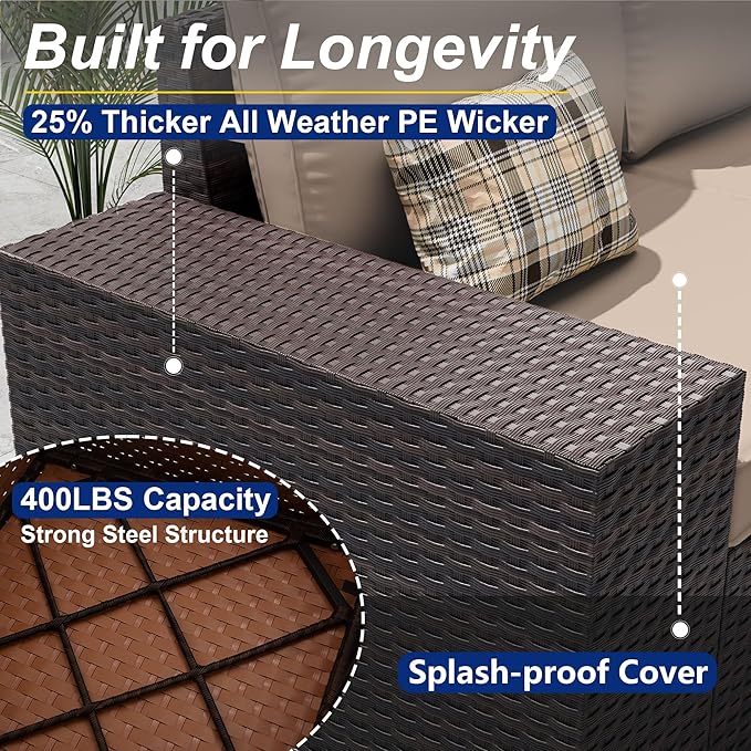9 Pieces Patio Furniture Set - Image 6