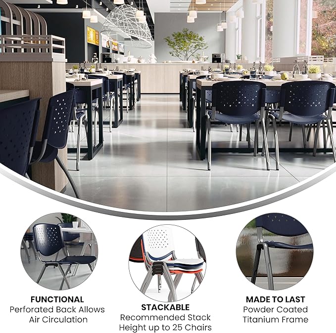 Flash Furniture Hercules Series Plastic Contoured Lobby Chairs - Image 4