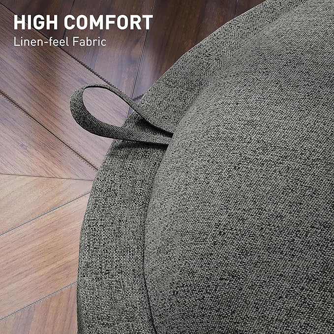 HOMCOM Round Storage Ottoman - Image 6