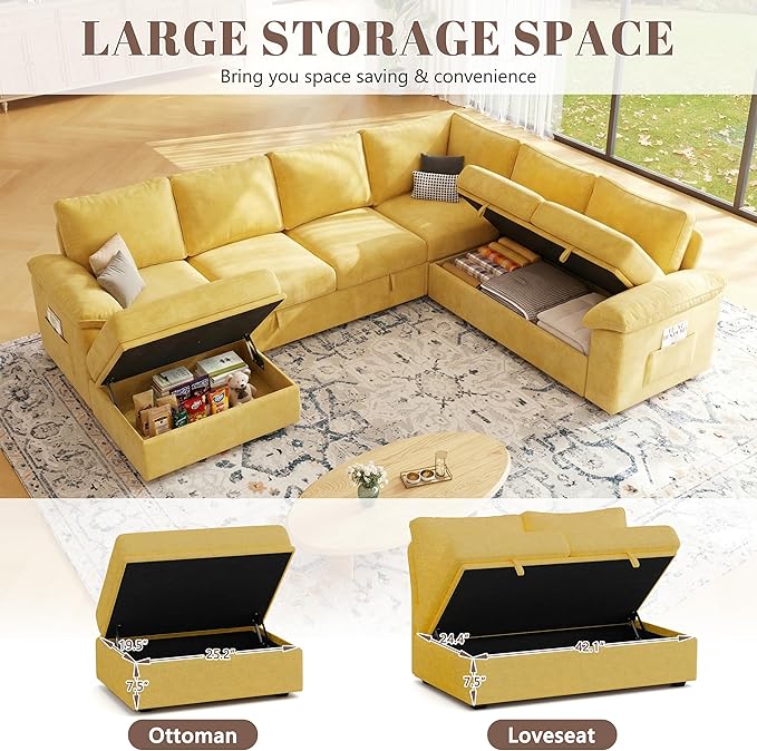 108 Inch Modular Sectional Sofa - Image 6