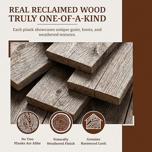 BARNWOODUSA Real Reclaimed Wood Planks - Image 4
