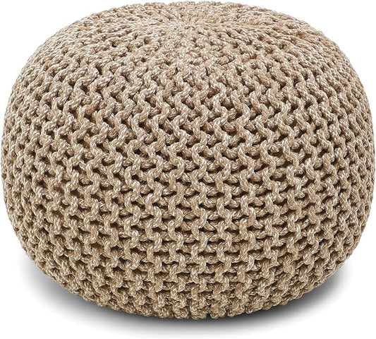 REDEARTH Round Pouf Ottoman by REDEARTH
