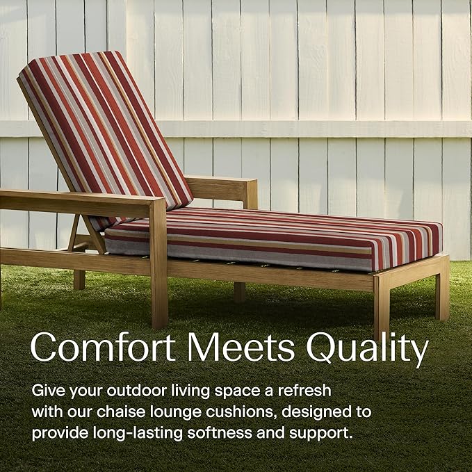 Honeycomb Outdoor Chaise Lounge Cushion - Image 3