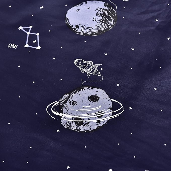 MAXYOYO Navy Space Adventure Japanese Floor Futon Mattress, Thicken Tatami Mat - Image 6
