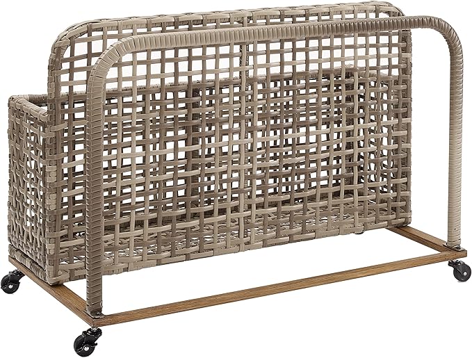 Crosley Furniture Ridley Wicker Outdoor Storage Pool Caddy - Image 3