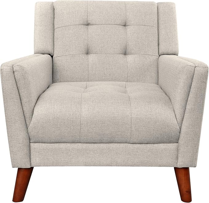 Christopher Knight Home Evelyn Mid Century Modern Fabric Arm Chair - Image 4