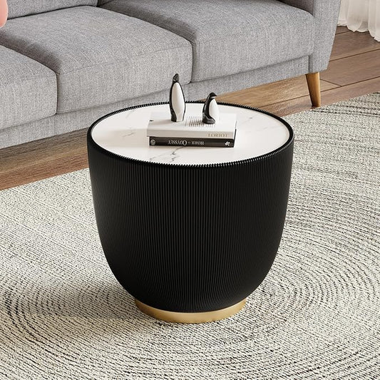 SSLine Bowl-Shape Small Coffee Table Modern Sintered Stone Top Coffee Table in by SSLine