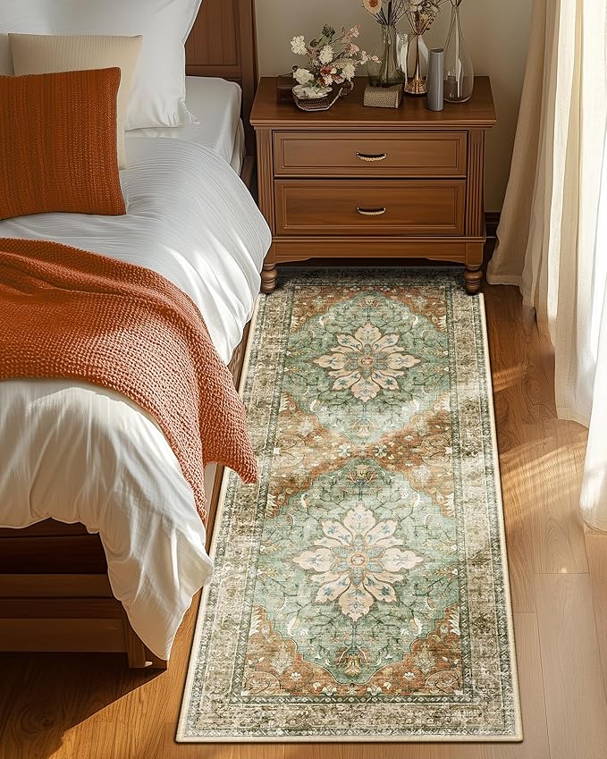 RELEANY Area Rugs 2'x6' Runner Rug Non Slip Washable - Image 2