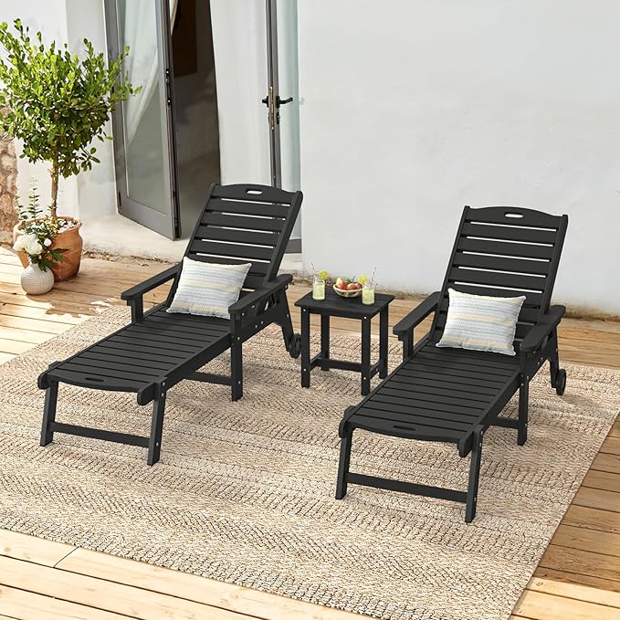 LUE BONA Outdoor Lounge Chair Set by LUEBONA