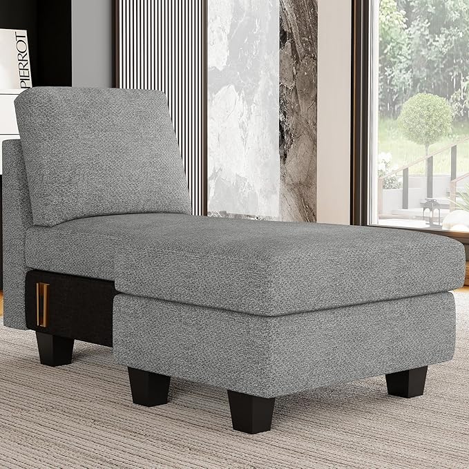 Belffin Sectional Storage Chaise Module - Image 4