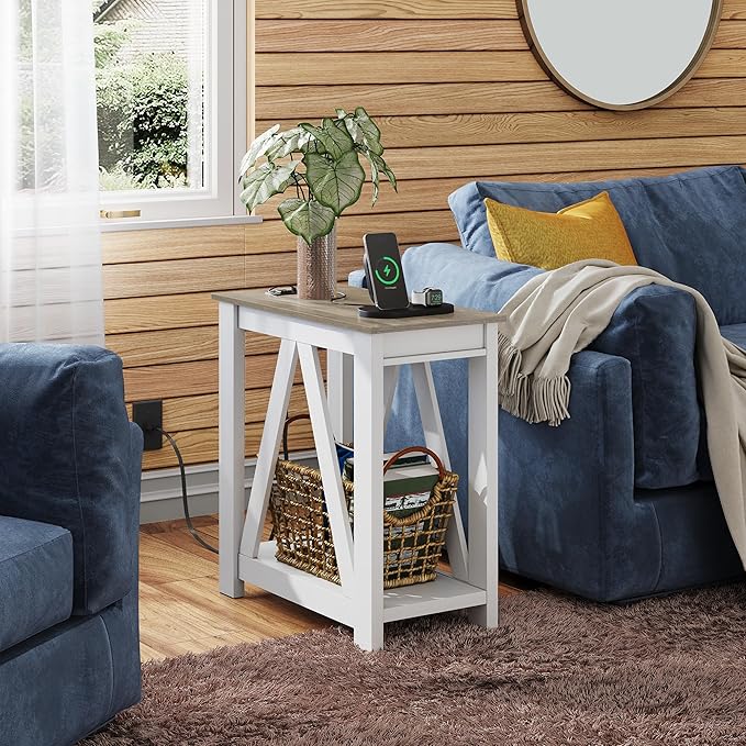 WLIVE End Tables Living Room Set of 2 - Image 8
