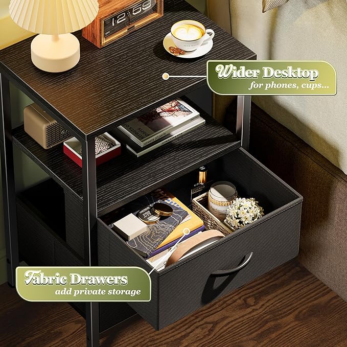 Huuger Night Stand Set of 2, Nightstand - Image 5
