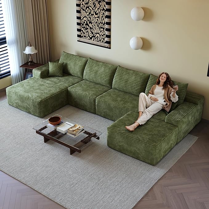 AUGOP 136" Sectional Couches for Living Room Modern Modular Sofa - Image 4