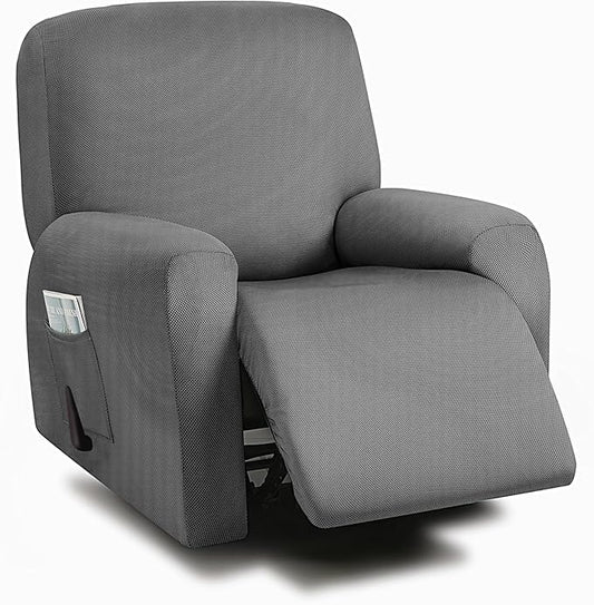 ULTICOR 4-Piece, 1 Seat Recliner Cover, Yarn Dyed Reclining Chair Covers by ULTICOR