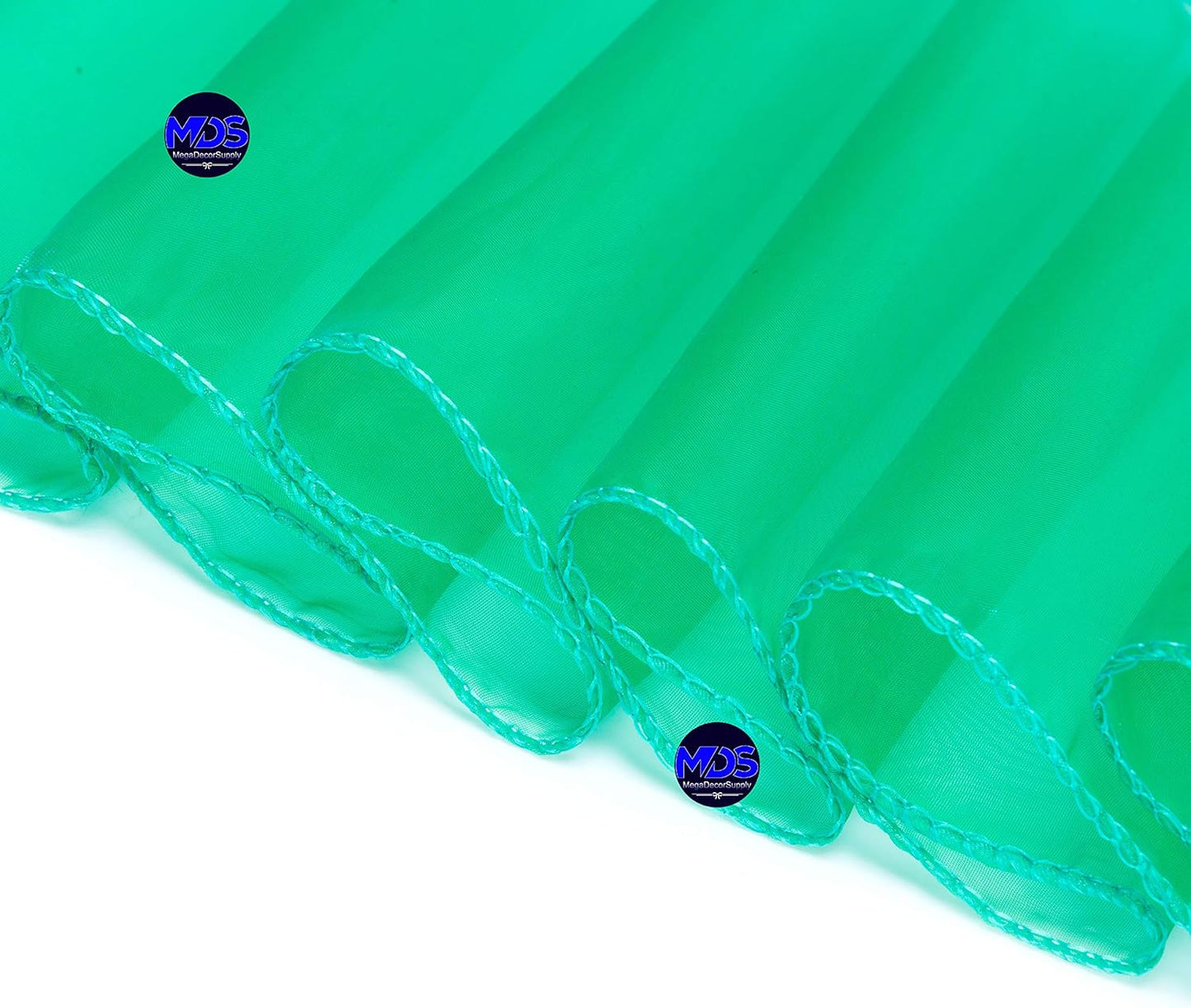 MDS Pack of 75 PCS Organza Chair Sashes Wider Dining Chair Bows Ribbon Tie Back for Wedding Party Birthday Bridal Shower Reception Event Banquet Home Chair Cover Decoration - Green