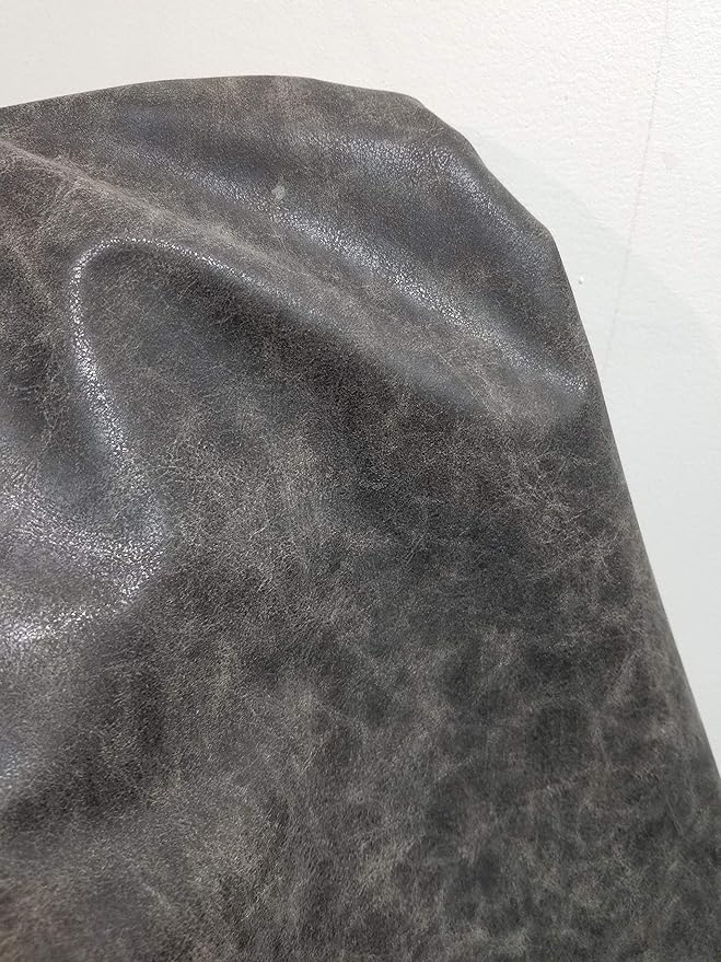 NAT Leathers | Crazy Horse Faux Leather Upholstery Fabric Leather by The Yard - Image 3